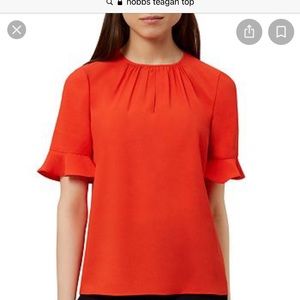 Hobbs orange top us8